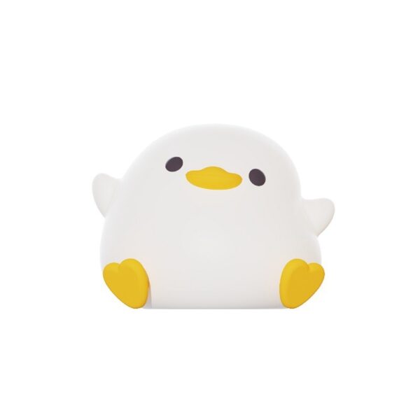 Doudou Duck Silicone Alarm Lamp Ambience Light Bedroom Bedside Lamp Usb Charging With Sleeping Night Light - Image 3