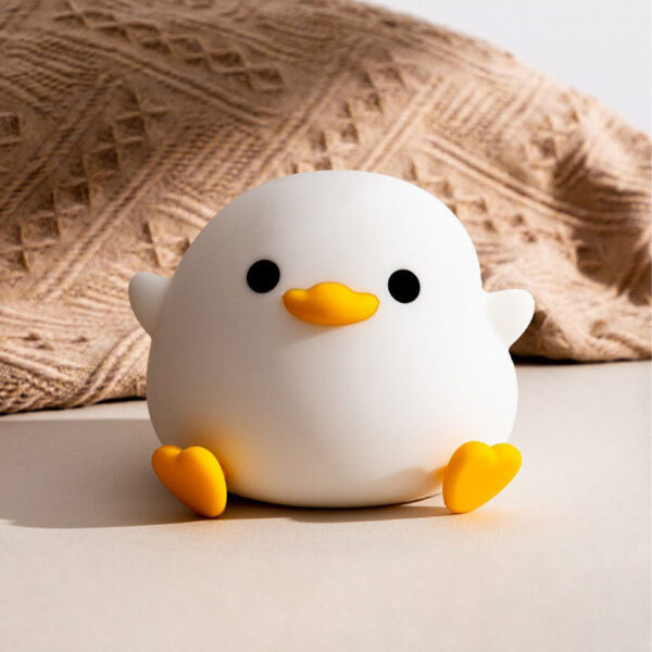 Doudou Duck Silicone Alarm Lamp Ambience Light Bedroom Bedside Lamp Usb Charging With Sleeping Night Light - Image 10